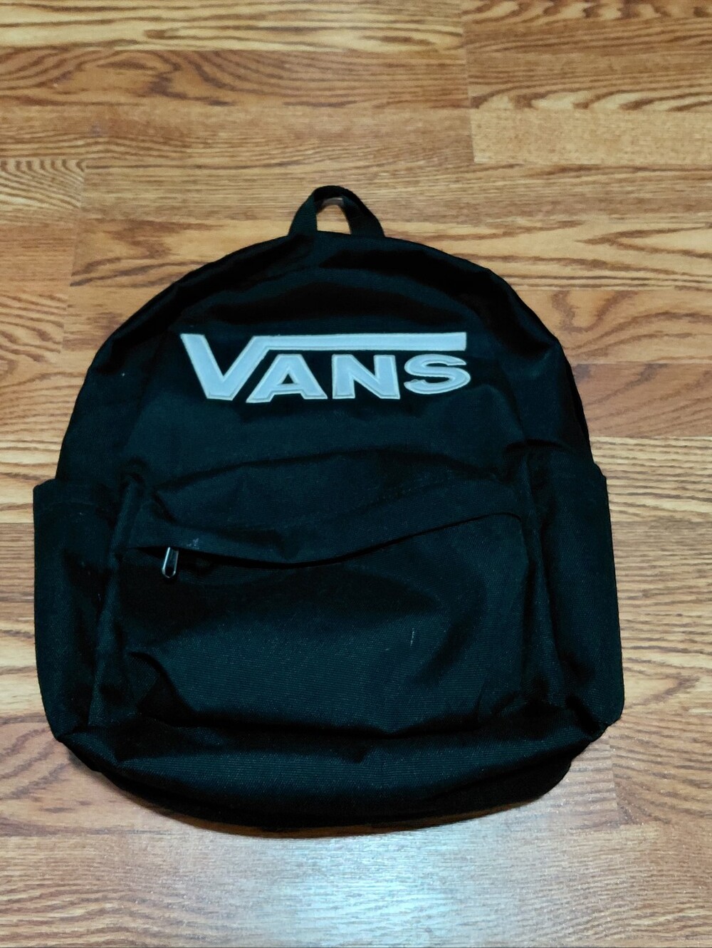Vans Old Skool Drop V  Black Backpack White Logo Superbreak School Book Bag